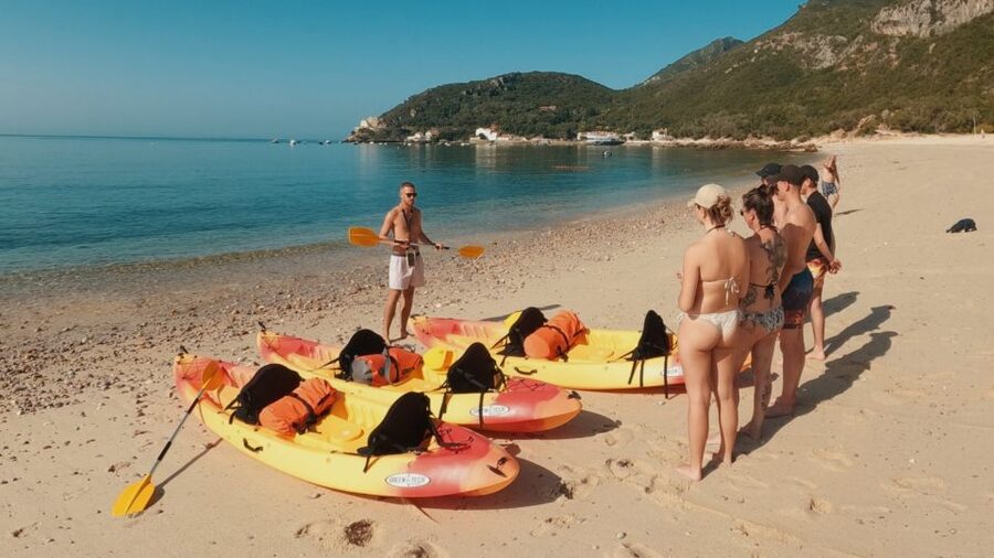 Lisbon: Kayak Snorkeling & Beach Lounge/Pick-Up Available - Snorkeling on a wild beach