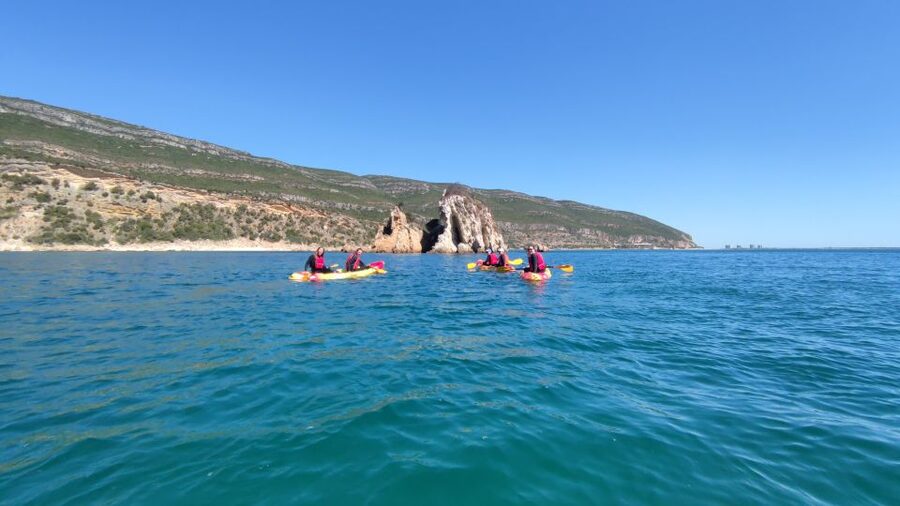 Lisbon: Kayaking and Snorkeling Adventure - Portinho da Arrábida and the first water briefing