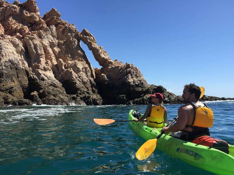 Los Cabos: Kayaking and Snorkeling in Two Pristine Bays - Paddling past cliffs, caves, and splashing water