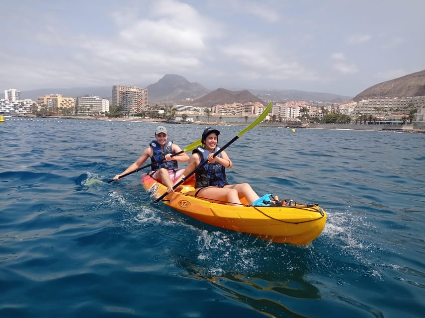 Los Cristianos: Kayak & Snorkel Tour with turtles and photos included - Palm Mar Cave and the snorkeling stop