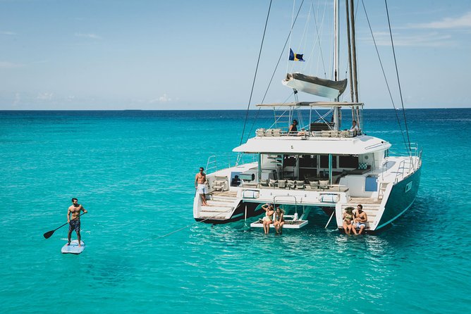 Luxury Catamaran, Snorkel and Dining Experience Barbados - Sailing the coast toward Carlisle Bay