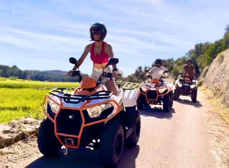 Mallorca: Quad Bike Tour, Snorkeling, and Cliff Jumping - Reaching the bay for snorkeling and cliff jumping