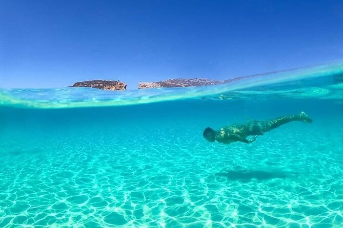 Malta: Comino, Blue Lagoon & Caves - swim, snorkel & slide - Seeing Comino from the water