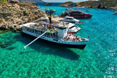 Malta: Comino, Blue Lagoon & Caves – swim, snorkel & slide