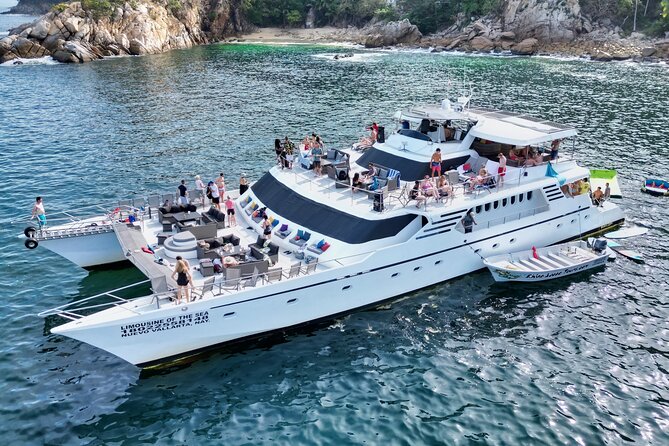 Mega Yacht ALL INCLUSIVE Yelapa Waterfall & Snorkeling Adventure - Food, Drinks, and the Optional Massage