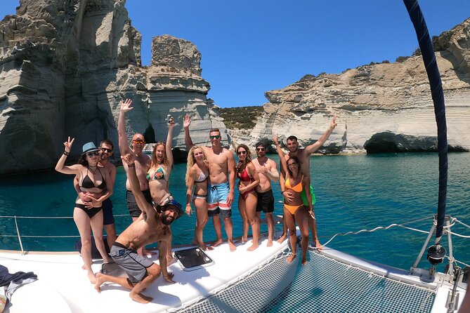 Milos caves snorkelling Catamaran Cruise in a small group - Agios Dimitrios: a quiet last swim