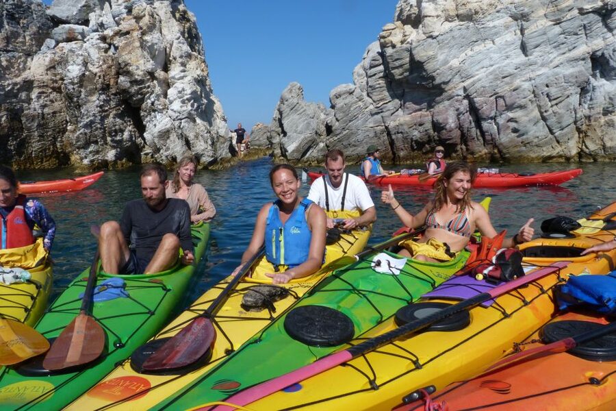 Milos: Guided Kayaking Trip with Snorkelling & Lunch - Getting started at Adamas
