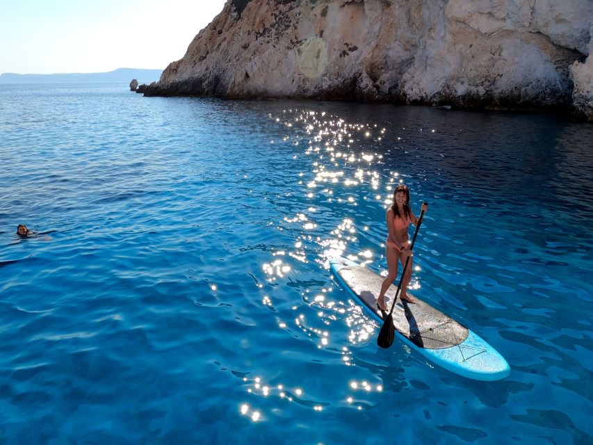 Milos: Milos and Polyaigos Snorkeling and SUP Cruise - Gerontas, Fyriplaka, Tsigrado, and Gerakas