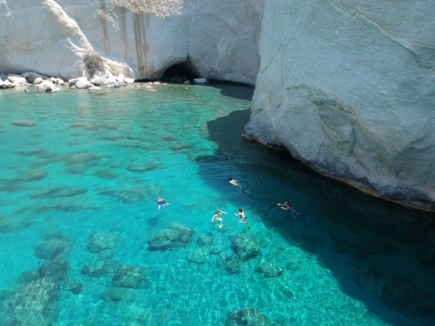 Milos: Milos and Polyaigos Snorkeling and SUP Cruise - From Adamas to Cape Vani and Kalogries