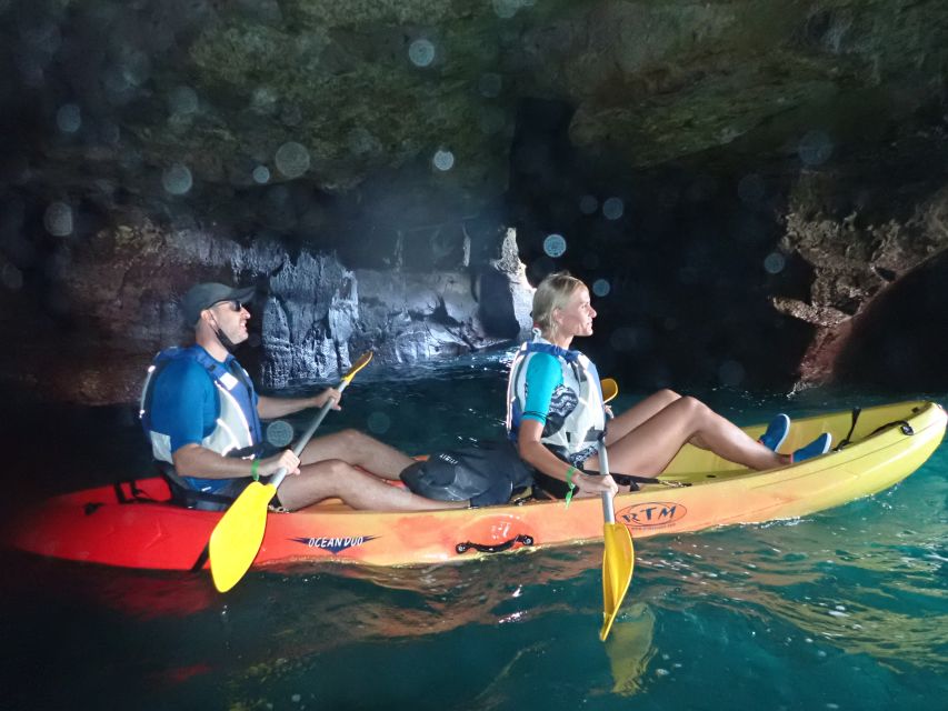 Mogán: Guided Kayak to Caves and Snorkeling Tour - The secret beach and one-hour snorkeling stop