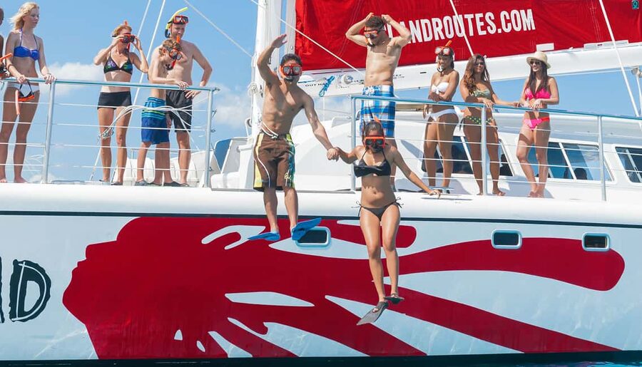 Montego Bay: Reggae Family Catamaran Cruise with Snorkeling - Reggae, views, and the return ride