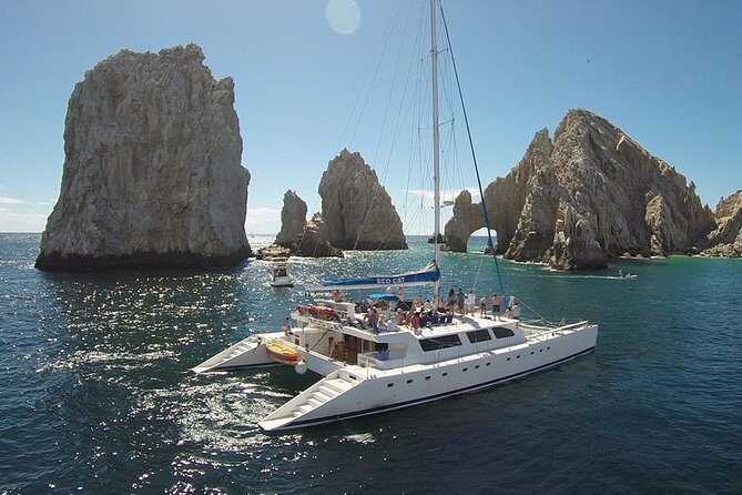 Multimillion Yacht Cabo Cruise Sunset or Snorkel Optional PICKUP! - Key Points at a Glance