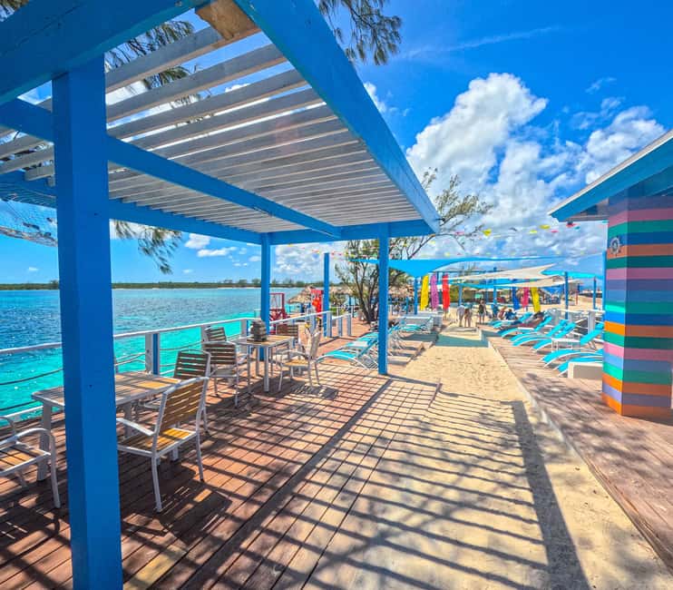 Nassau: Sun Cay Day Trip, Snorkel, Iguana Encounter, & Lunch - Beach chairs, pools, and free time