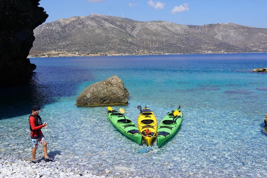 Naxos: Moutsouna Caves Sea Kayak Tour, Snorkeling & Picnic - Secluded beaches, snorkeling, and optional cliff jumps