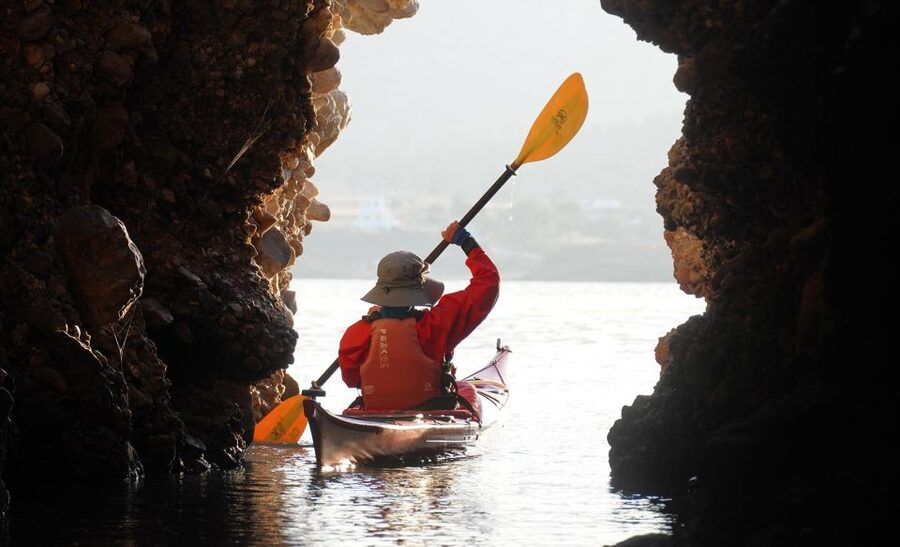 Naxos: Moutsouna Caves Sea Kayak Tour, Snorkeling & Picnic - Getting started near Moutsouna port