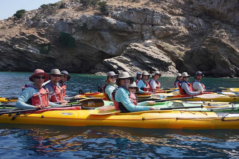 Naxos: Rina Cave Sea Kayak Tour with Snorkeling and Picnic - Entering Rina Cave