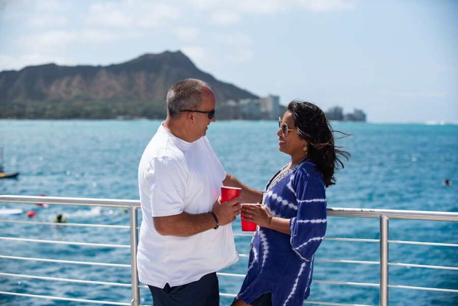 Oahu: Hilton Hawaiian Village Snorkel Tour - A comfortable boat for a short ocean trip
