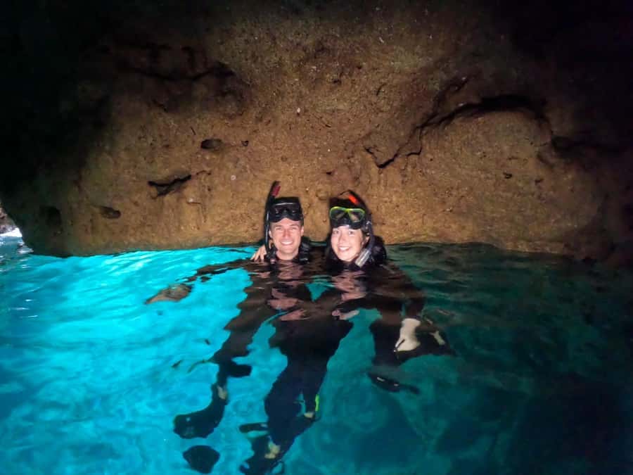Okinawa: Blue Cave Private Snorkeling Tour with Guide - Entering the Blue Cave