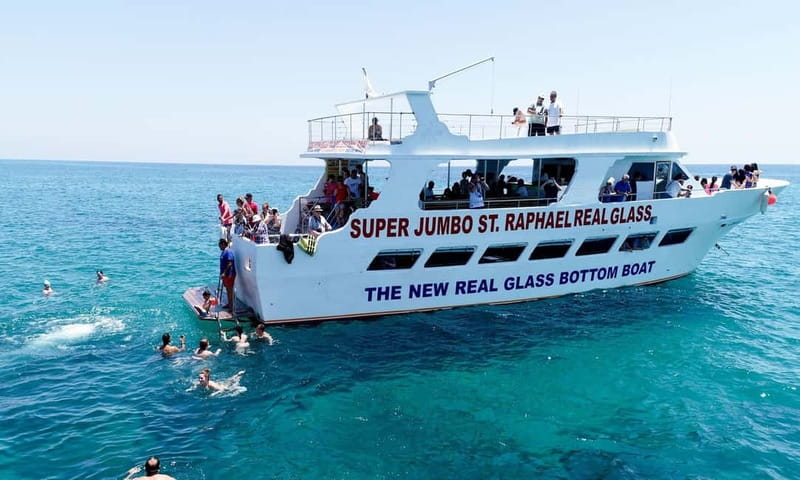 Paphos: Glass Bottom Boat Trip with Swimming or Snorkeling - Fish, reef, and the story of sea sponges