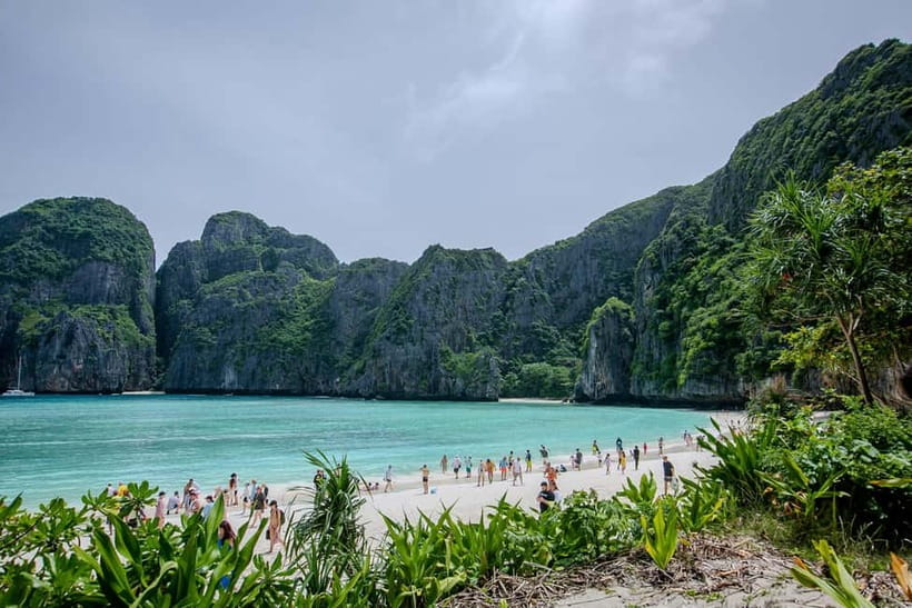 Phi Phi: 7 Island Longtail Boat Snorkeling Tour with Sunset - Bamboo Island for a proper beach break