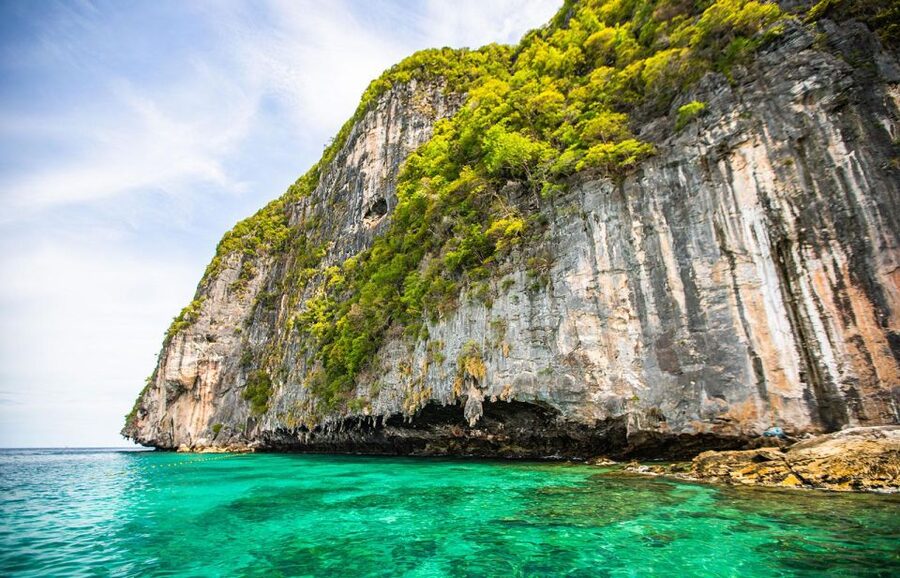 Phi Phi: Half-Day Phi Phi Snorkeling Trip by Longtail Boat - Viking Cave from the water
