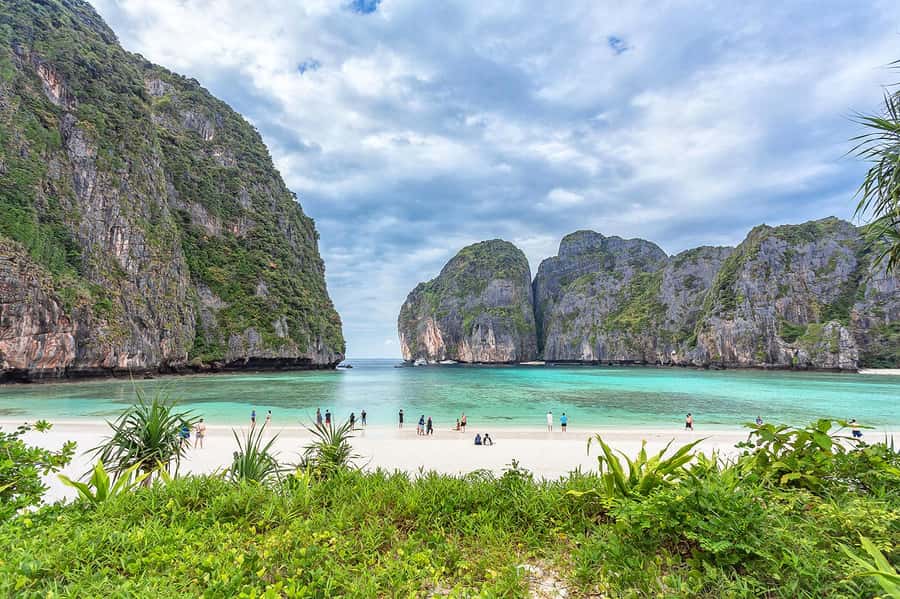 Phuket: Relaxed Phi Phi & Khai Islands Beach Snorkeling Tour - Monkey Beach and the first snorkeling stop