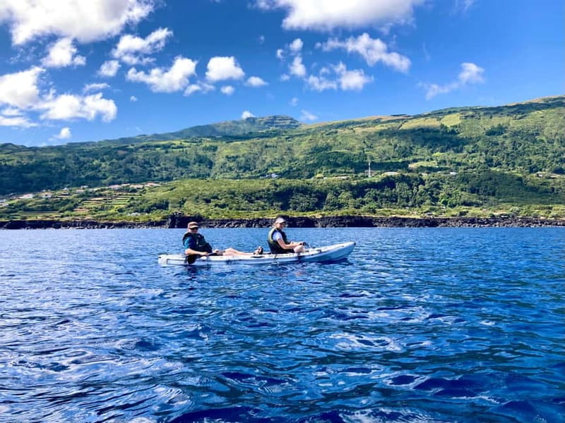 Pico island: guided kayak and snorkel tour - Pico Mountain and the volcanic coast