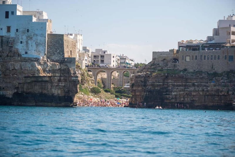 Polignano a Mare: Eco Boat Tour with Snorkeling and Caves - The first 15 minutes on the catamaran