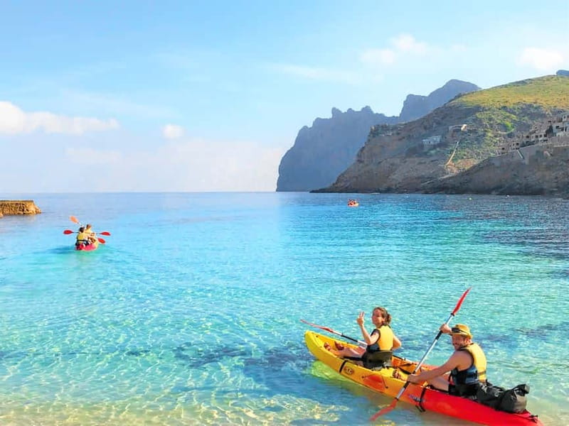 Pollença: Kayak Discovery – Snorkeling and Caves - Starting at Cala Molins in Cala Sant Vicenç