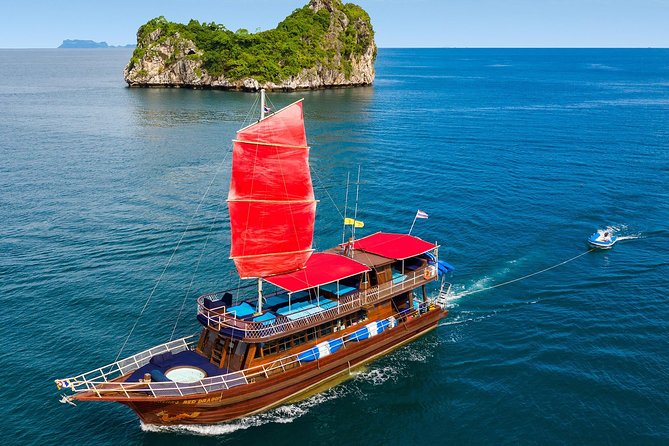 Private Full-Day Red Dragon Yacht for Snorkeling Koh Tan & Visit Pink Dolphin - The morning start from Koh Samui