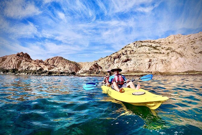Private Glass bottom Kayak and snorkel at two Bays - Santa María Beach: Safety briefing and the first paddle