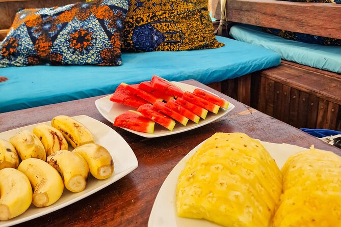 Private/Sharing: Snorkeling with Dolphins Sandbank in Mnemba - Seafood barbecue while you are still on the water