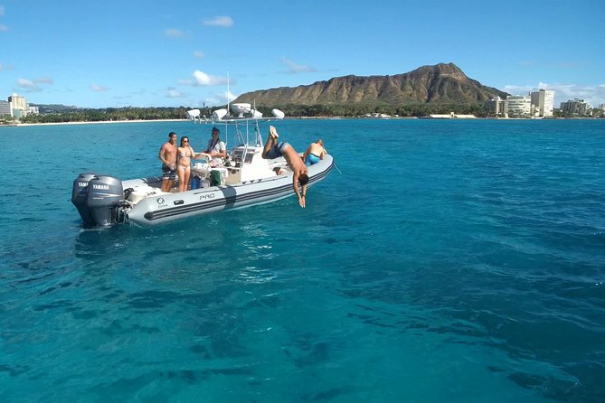 Private Snorkeling and Wildlife on The Adventure Boat - Leaving Ala Wai Yacht Harbor for the South Shore