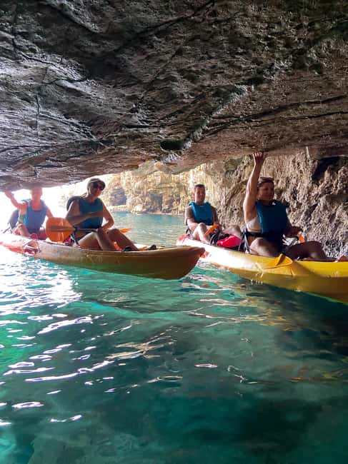 Pula: 3-hrs Kayak, Cliffs & Snorkeling Small Group Adventure - Paddling beside Pula’s rocky coast