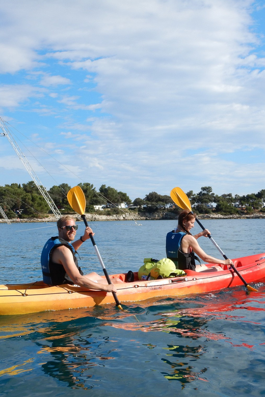 Pula: 3-hrs Kayak, Cliffs & Snorkeling Small Group Adventure - Cliff jumping with room for personal choice