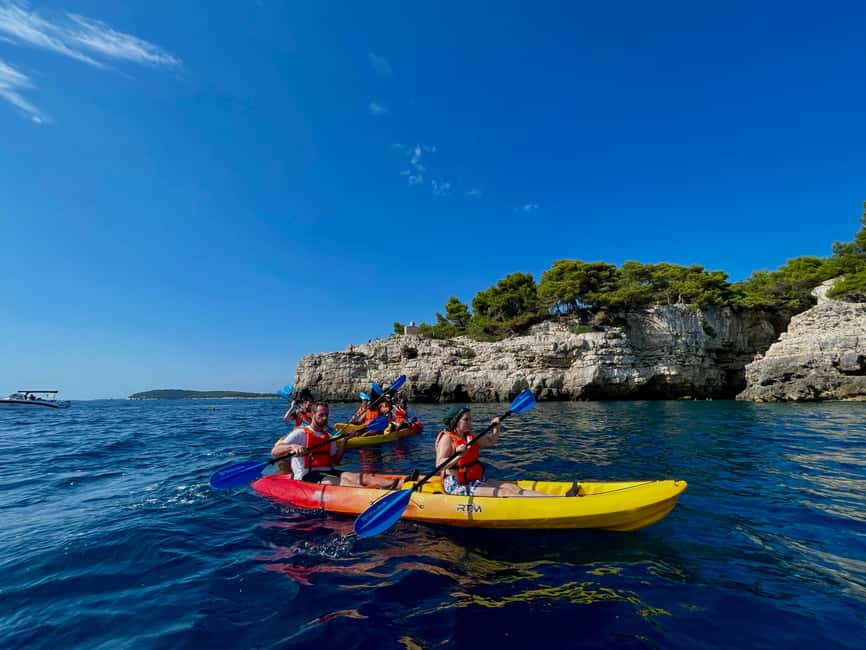 Pula: Cave, Canyon and Island Kayak Tour Snorkel&Explore - Starting at Ambrela Beach in Pula
