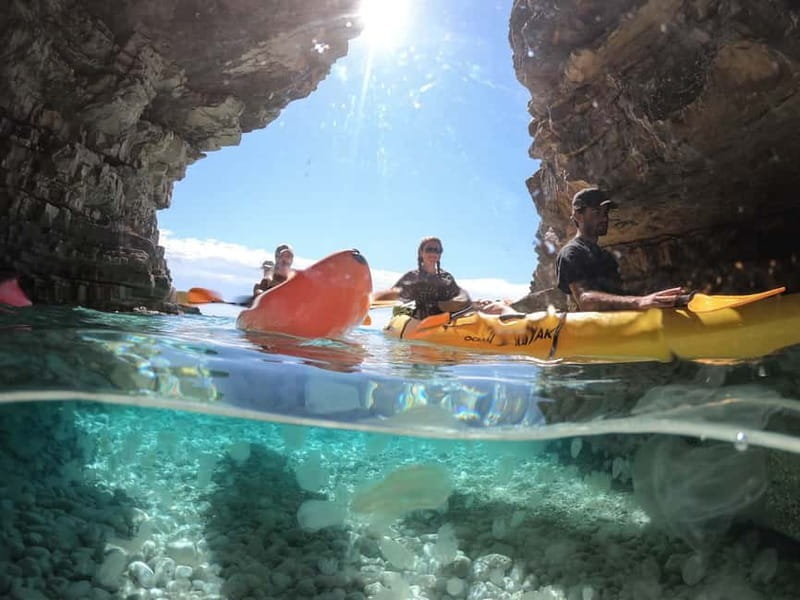 Pula: Cave Kayak, Snorkeling, Cliff Jumping All-in-one Tour - Snorkeling, swimming, and the optional 15-meter jump