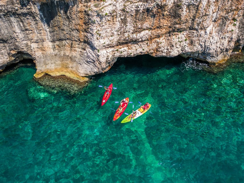 Pula: Kayak Adventure with Cave & Island Snorkeling - The trip in a few useful points