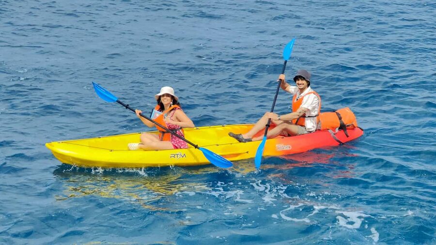 Pula: Muzil Canyon Kayak Tour, Snorkeling and Cliff Jumping - Paddling Toward Muzil Canyon