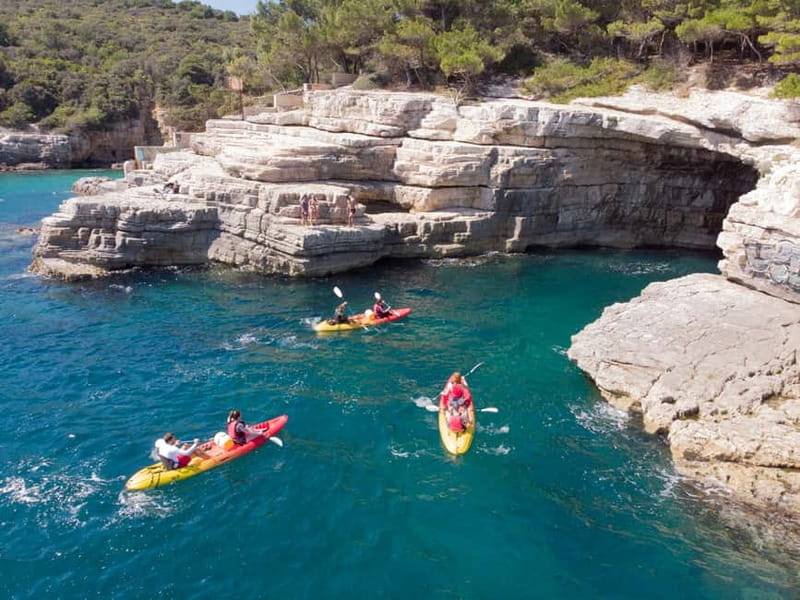 Pula: Sea Adventure – Boat, Kayak, Snorkeling & Cliff Jumps - Snorkeling, swimming, and the secluded beach stop