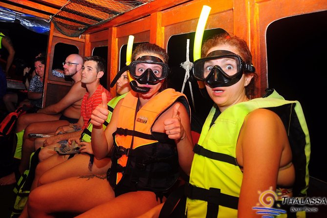 Railay and 4-Island Sunset Speedboat Cruise with Night Snorkel - Daytime snorkeling and the night swim
