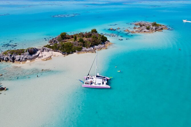 Restless Native Catamaran Sail and Snorkel Tour - Sailing from Heritage Wharf on a pink catamaran