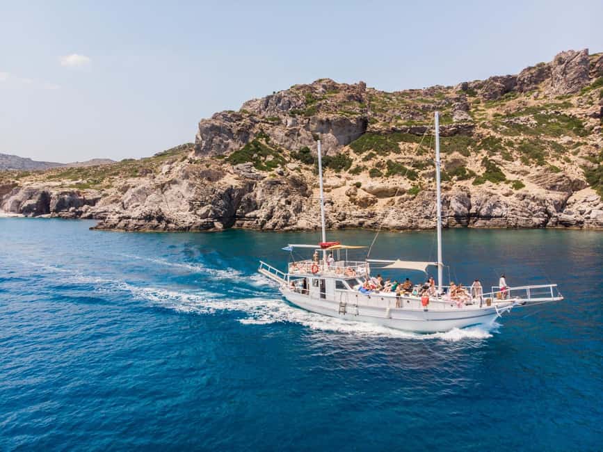Rhodes: Boat Tour with Snorkeling, Gourmet Buffet & Open Bar - The Greek buffet and open bar