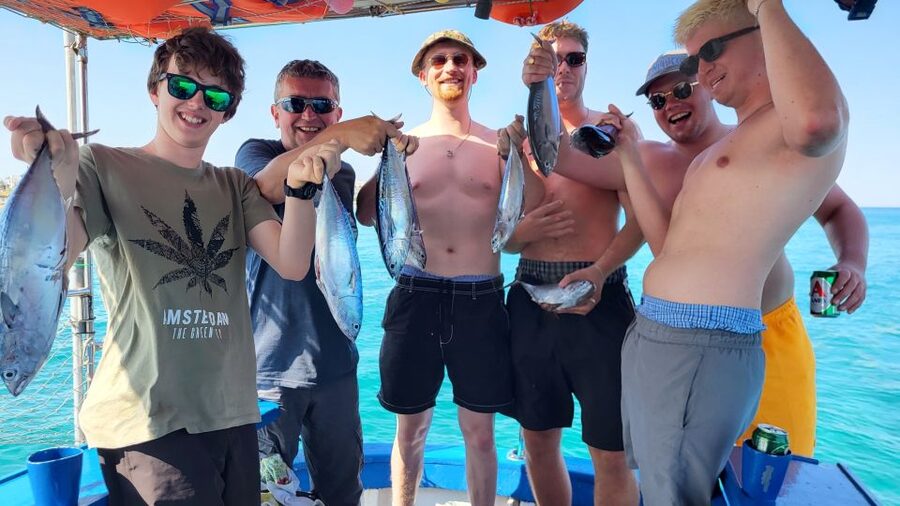 Rhodes: Fishing Trip, Snorkelling, BBQ, & Professional Guide - The first hour: trolling for faster fish