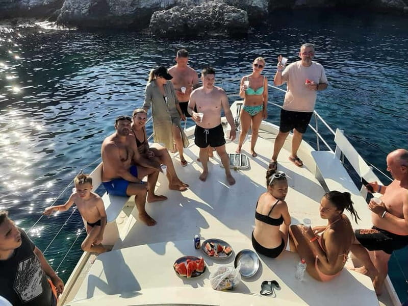 Rhodes: Private Sunset Cruise with Swimming & Snorkeling - Kalami Beach, the easy first stop