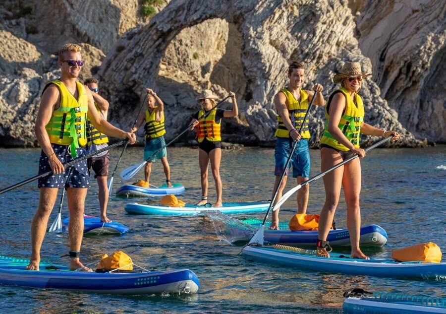 Rhodes: Stand-Up Paddleboard and Snorkeling Tour - The sea cave combines snorkeling and a little nerve