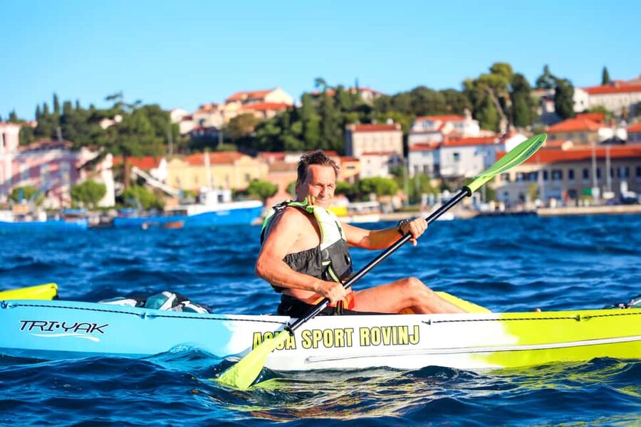 Rovinj-Amazing kayak tour &snorkeling &free drink &photos - St. Katarina Island: swim, snorkel, and take a break