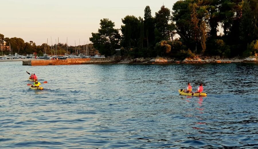 Rovinj-Amazing kayak tour &snorkeling &free drink &photos - Sunset departures have a special appeal
