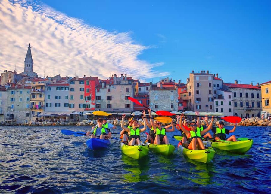 Rovinj-Amazing kayak tour &snorkeling &free drink &photos - Starting near the green trampoline