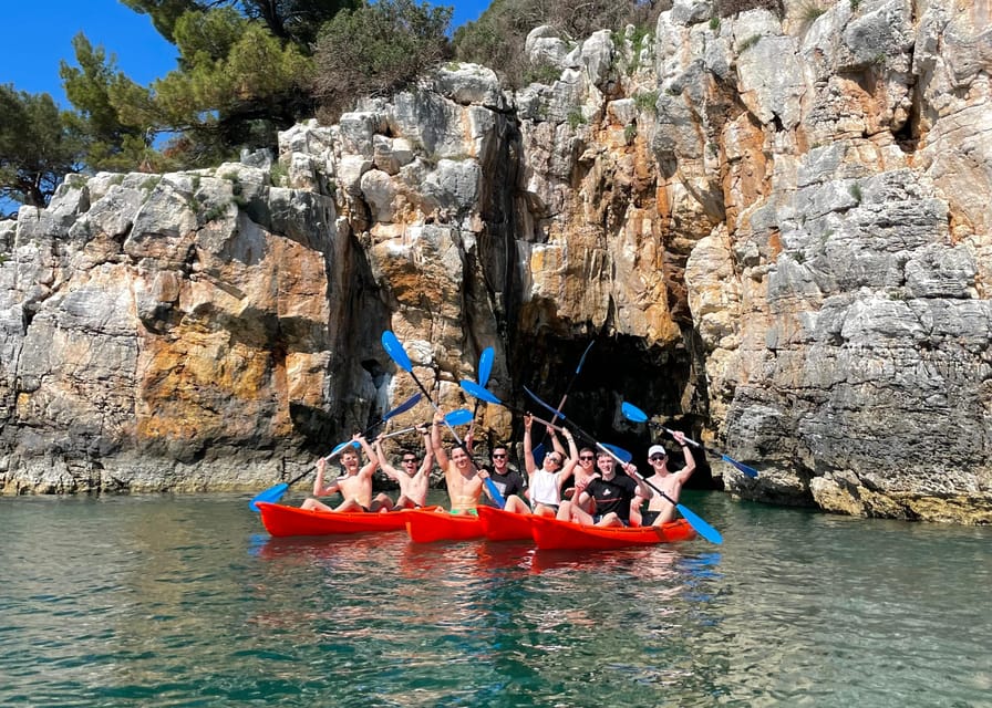 Rovinj:BUBA KAYAK TOURS:snorkeling,jumping,FREEdrinks&photos - A short island walk adds breathing room